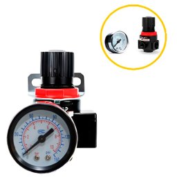 Regulador Pressão Mini Compressor 0 À 150 Psi com Manômetro 1/4 Ar-2000 Rotta 376 Cod - 4003 - 1