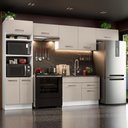 Ver imagem 1 de Armário de Cozinha Completa 350cm Branco/crema Agata Madesa 01