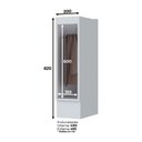 Ver imagem 2 de Balcão 20cm Porta Toalha (sem Tampo) Americana Henn - Branco Hp Fosco