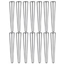 Ver imagem 1 de Kit 14 Pés de Metal 60 CM Hairpin Legs Mesa de Canto Aparador Preto