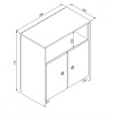 Ver imagem 5 de Balcão Organizador Multiuso com Mesa Recolhivel Art In Moveis Funcionale