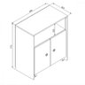 Balcão Organizador Multiuso com Mesa Recolhivel Art In Moveis Funcionale - 5