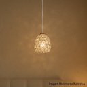 Ver imagem 5 de Lustre Pendente Cristal Moderno 15x13cm Pequeno Metal Dourado