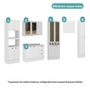 Ver imagem 4 de Cozinha Milla Corktown 15 Portas 3 Gavetas MDF 360cm Branca com Vidro Reflecta Móveis Carraro