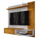 Ver imagem 2 de Painel Suspenso Paraty Sala Tv até 55 Polegadas com 1 Porta Naturale/off White