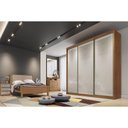 Ver imagem 2 de Guarda Roupa 3 Portas de Correr e 4 Gavetas Diamond-londres Cumaru-fendi - Novo Horizonte