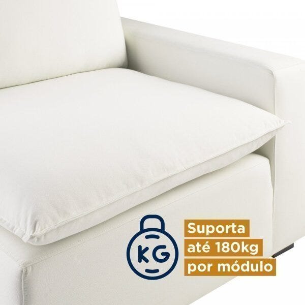 Módulo de Canto para Sofá Modular Hug 88cmx88cmx88cm CabeCasa MadeiraMadeira - 7