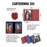 900 Porta Fotos 3x4 Carteirinha Documentos Vermelho Fosco - 3