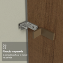 Ver mais imagens de Porta-Geladeira 73 cm 1 Porta Basculante Rustic/Crema Vik Madesa