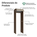 Ver imagem 4 de Porta-Geladeira 73 cm 1 Porta Basculante Rustic/Crema Vik Madesa