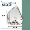 Ver imagem 3 de Espelho Orgânico 70x50cm Moldura em Couro Ecológico Geller