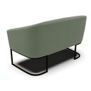 Ver imagem 7 de Sofá Namoradeira 2 Lugares Base Industrial Pto Stella Bouclê Menta D03 - D'Rossi