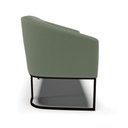 Ver imagem 6 de Sofá Namoradeira 2 Lugares Base Industrial Pto Stella Bouclê Menta D03 - D'Rossi