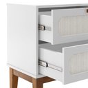 Ver imagem 4 de Mesa de Cabeceira 60cm 2 Gavetas Santorini