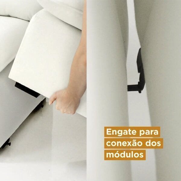 Módulo Braço Esquerdo para Sofá Modular Hug 125cm CabeCasa MadeiraMadeira - 9