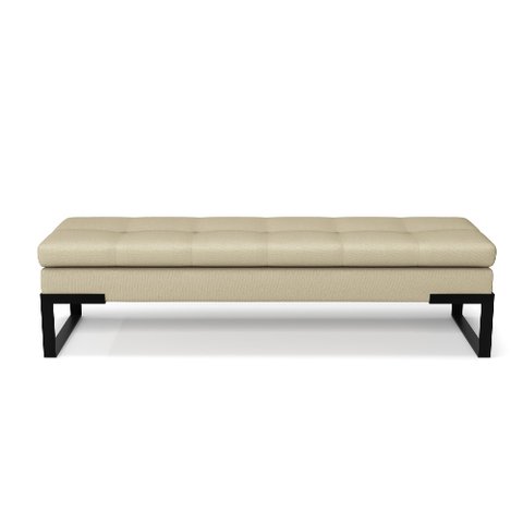 Recammier Verner Industrial Bege - 140cm - Casore