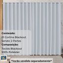 Ver imagem 4 de Cortina Blackout Tecido 3,00x2,80m Ilhos Sala Quarto Cor Branco Moderna Elegante