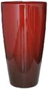 Ver imagem 2 de Vaso Grande para Planta para Decoração Sala Varanda Jardim Alto Brilho e Leve 54cm (liso/vermelho)