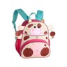 Mochila Escolar Costas Vaquinha Infantil Clio Cor Rosa - 1