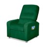 Poltrona  Papai Confortável Suede Verde Sistema encosto reclinável e inclinável mecanismo manual - 2