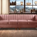 Ver imagem 1 de Sofá 4 Lugares Decoração Retrô Clássico Realeza Chesterfield
