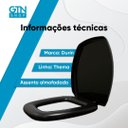 Ver imagem 2 de Assento Sanitário Almofadado Thema Durin Preto