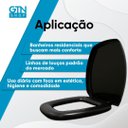 Ver imagem 3 de Assento Sanitário Almofadado Thema Durin Preto