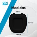 Ver imagem 5 de Assento Sanitário Almofadado Thema Durin Preto