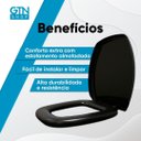 Ver imagem 4 de Assento Sanitário Almofadado Thema Durin Preto