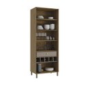 Ver imagem 2 de Armário Cristaleira 80cm 2 Portas com Pés Botanic Kappesberg