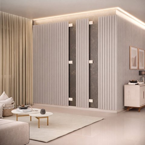 Módulo Adicional para Painel Ripado Pratic 40cm Bali