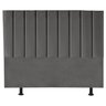 Cabeceira Cama Box Queem Estofada Carla 160cm Suede:cinza Escuro - 1