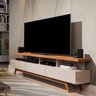 Rack1.80 P/tv até 72 Polegadas Off White Freijó Vivare Wood - 2