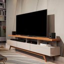 Ver imagem 2 de Rack1.80 P/tv até 72 Polegadas Off White Freijó Vivare Wood