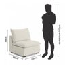 Módulo Central para Sofá Modular Hug 85cm CabeCasa MadeiraOriginals - 2