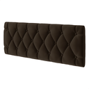 Ver imagem 2 de Cabeceira Almofadada para Cama Box Suspensa Paris 1,40 X 55 Marrom Suede