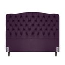 Ver imagem 2 de Cabeceira de Cama Box Casal 138 Cm Dunas Casavezi Suede Veludo Vinho