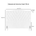 Ver imagem 4 de Cabeceira de Cama Box Casal 138 Cm Dunas Casavezi Suede Veludo Vinho