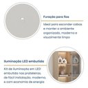 Ver imagem 7 de Rack com Painel TV até 75 Polegadas 2 Cristaleiras LED e Portas Reflecta 100% MDF 270CMX217CM Astro