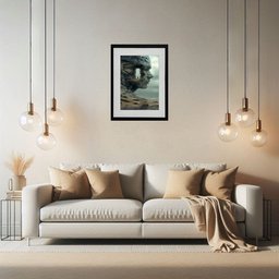 Quadro Abra Sua Mente 60x48cm:moldura Preta - 1