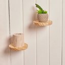 Ver imagem 4 de Prateleiras Decorativas Redondas de Madeira P