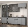 Cozinha Completa 7 Peças 12 Portas 3 Gavetas com Cristaleira de Vidro Belize  - 1