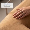 Ver imagem 5 de Sofá Cama Orbe 1,90m Xpand Tech Tecido Boucle Caramelo Cama Inbox