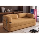 Ver imagem 1 de Sofá Cama Orbe 1,90m Xpand Tech Tecido Boucle Caramelo Cama Inbox
