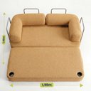 Ver imagem 6 de Sofá Cama Orbe 1,90m Xpand Tech Tecido Boucle Caramelo Cama Inbox