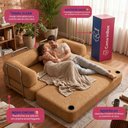 Ver imagem 4 de Sofá Cama Orbe 1,90m Xpand Tech Tecido Boucle Caramelo Cama Inbox