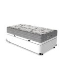 Ver imagem 3 de Cama Box com Baú Solteiro + Colchão de Molas Ensacadas - Probel - Evolution 88x188x74cm:branco