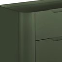 Ver imagem 6 de Mesa de Cabeceira Orgânica 3 Gavetas Pés Industrial Dourado Bliss I03 Musgo - Lyam Decor