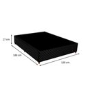 Ver imagem 3 de Base Cama Box Universal Convencional Gazin 27x188x138 Poliéster Bordado