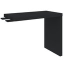 Ver imagem 1 de Mesa de Apoio Lateral para Escritório Tamburato Atria Executiva A02 Preto - Lyam Decor